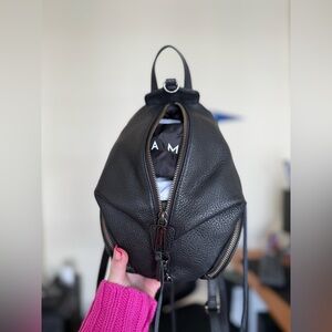 NWOT Rebecca Minkoff Julian leather backpack / black